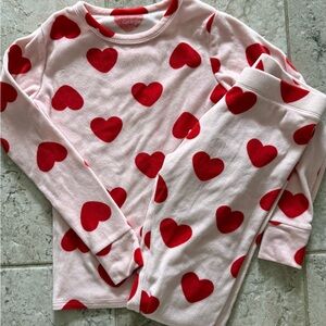Cozy Kids Pink Heart Pajama Set Size 10
